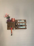 The JEN: Entryway Organizer, Rustic Modern Wood Shelf, Coat Rack, Mail Organizer