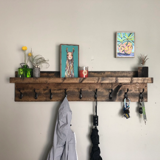 The ED Wooden Key Coat Rack DistressedMeNot Market